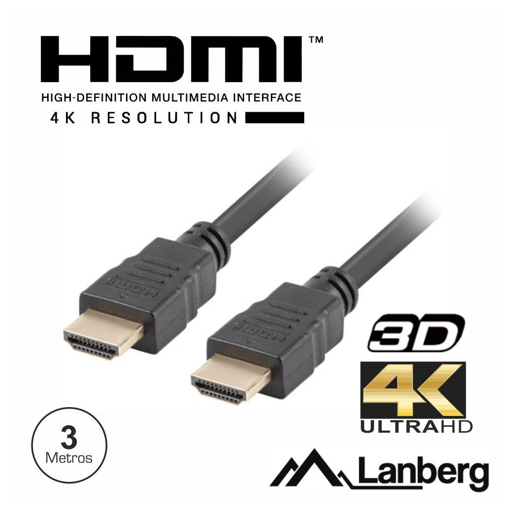Cabo HDMI Dourado Macho / Macho 1.4 3m LANBERG