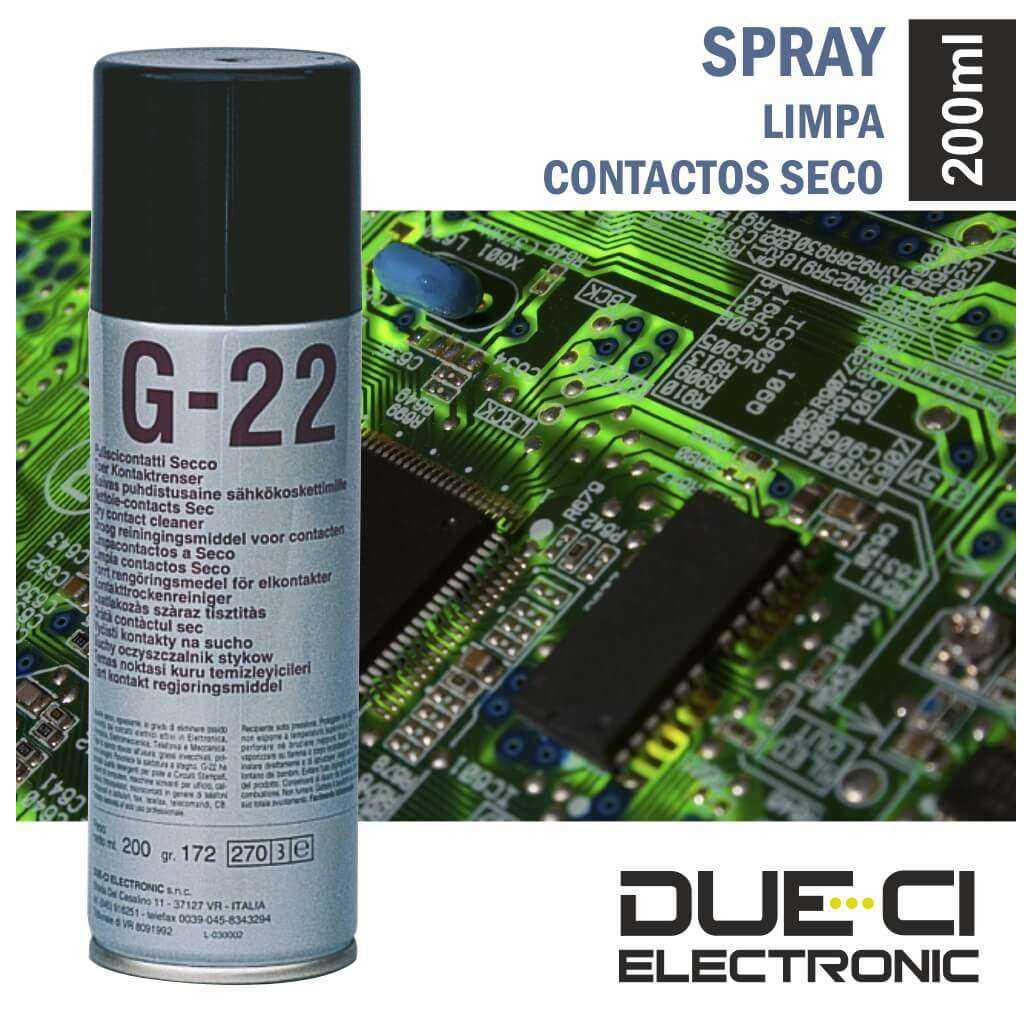 Spray Limpa Contacto S/Resíduo G-22 200ml Due-Ci
