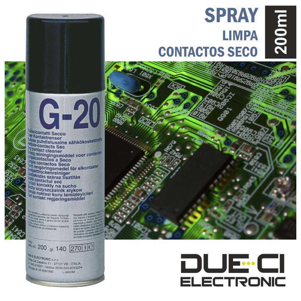 Spray Limpa Contactos S/Resíduo G-20 200ml Due-Ci