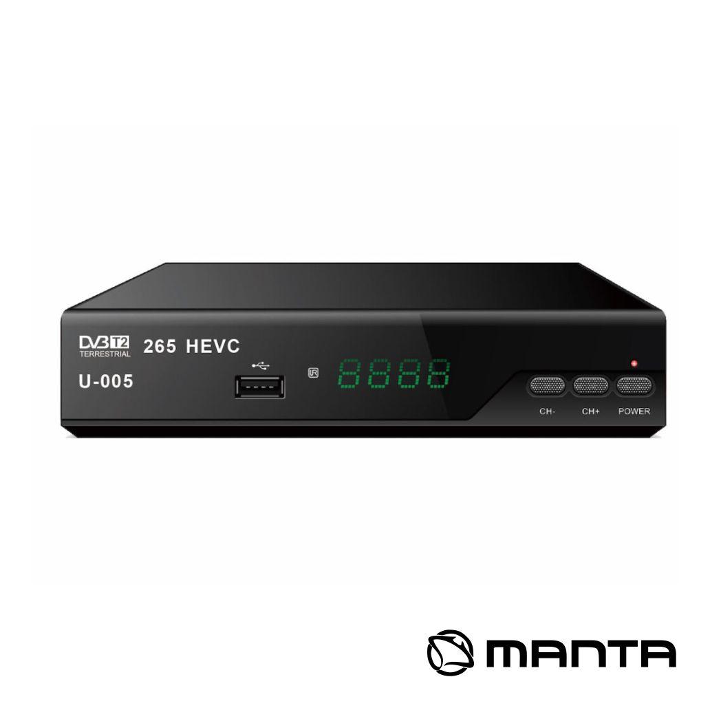 Receptor TDT Full HD 1080p DVB-T2 MANTA