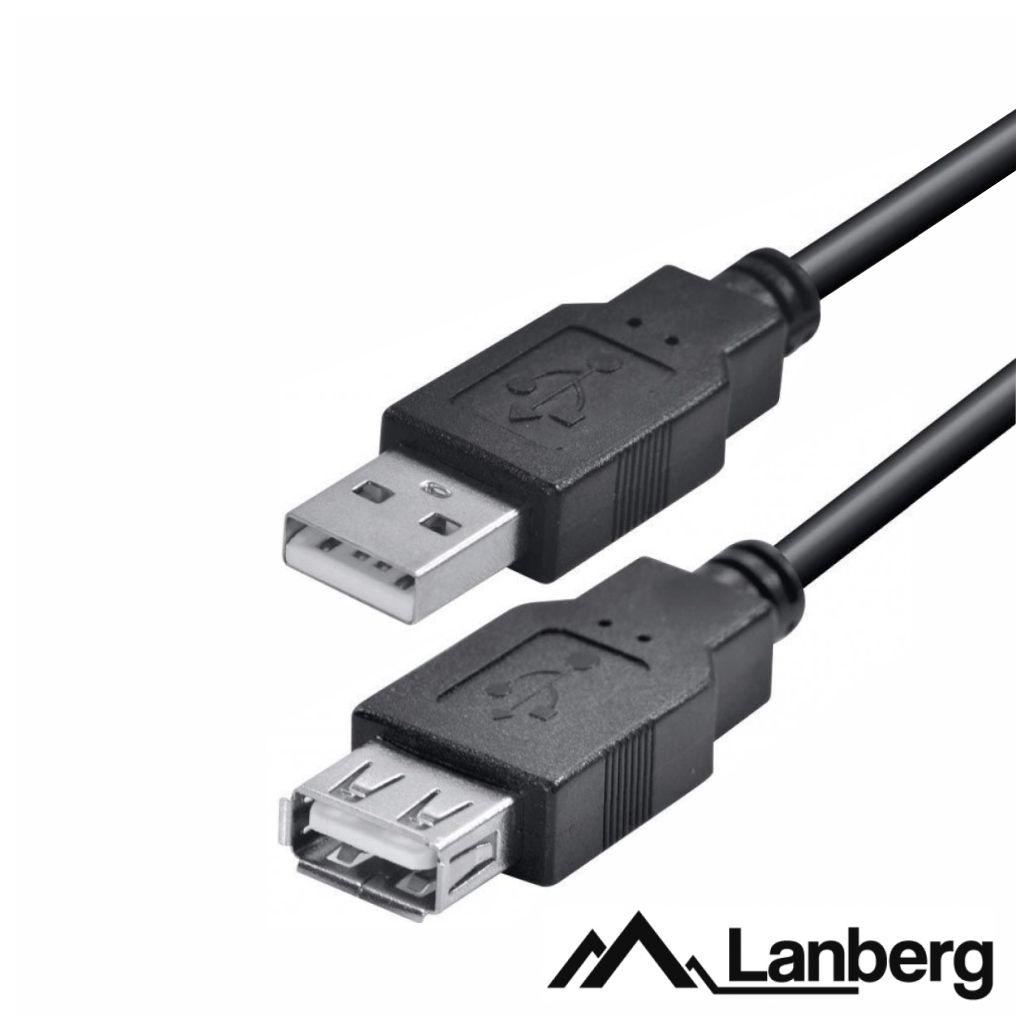 Cabo USB-A 2.0 Macho / USB-A Fêmea 3m LANBERG
