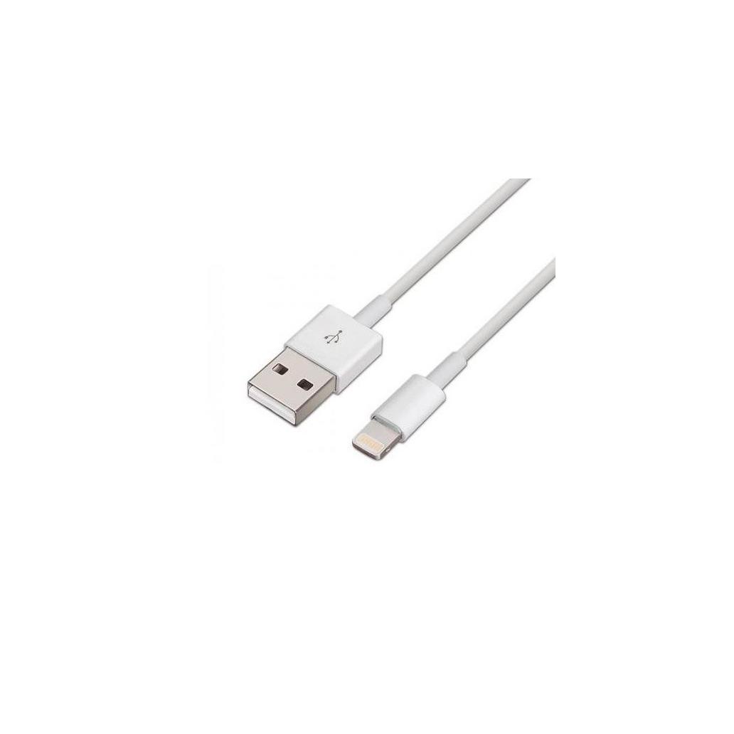 Cabo USB-A - Lightning 2.0 Branco AISENS 1M
