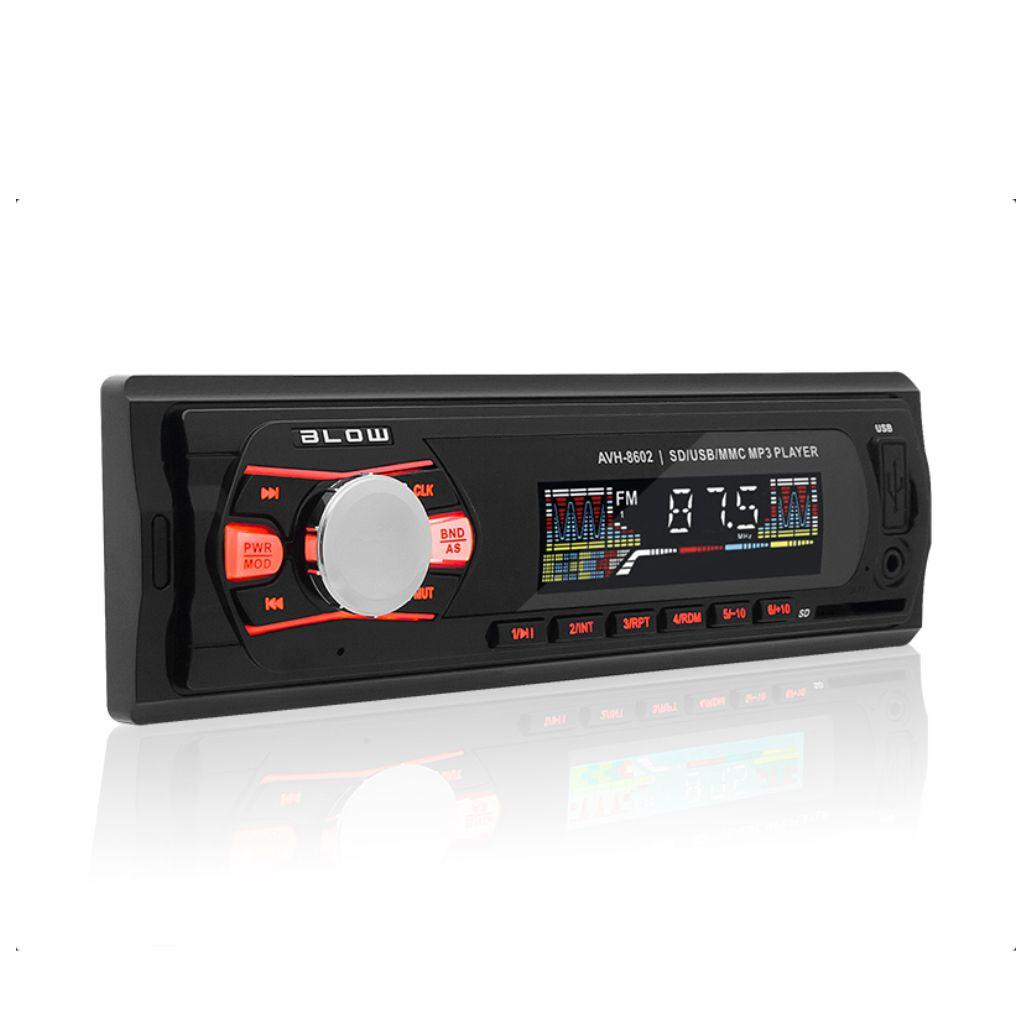 Auto-Rádio FM Mp3 45Wx4 C/ MMC/SD/USB/AUX
