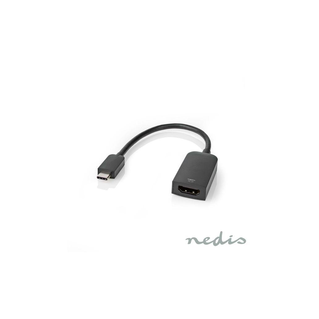Adaptador USB-C Macho /  HDMI Fêmea Preto NEDIS