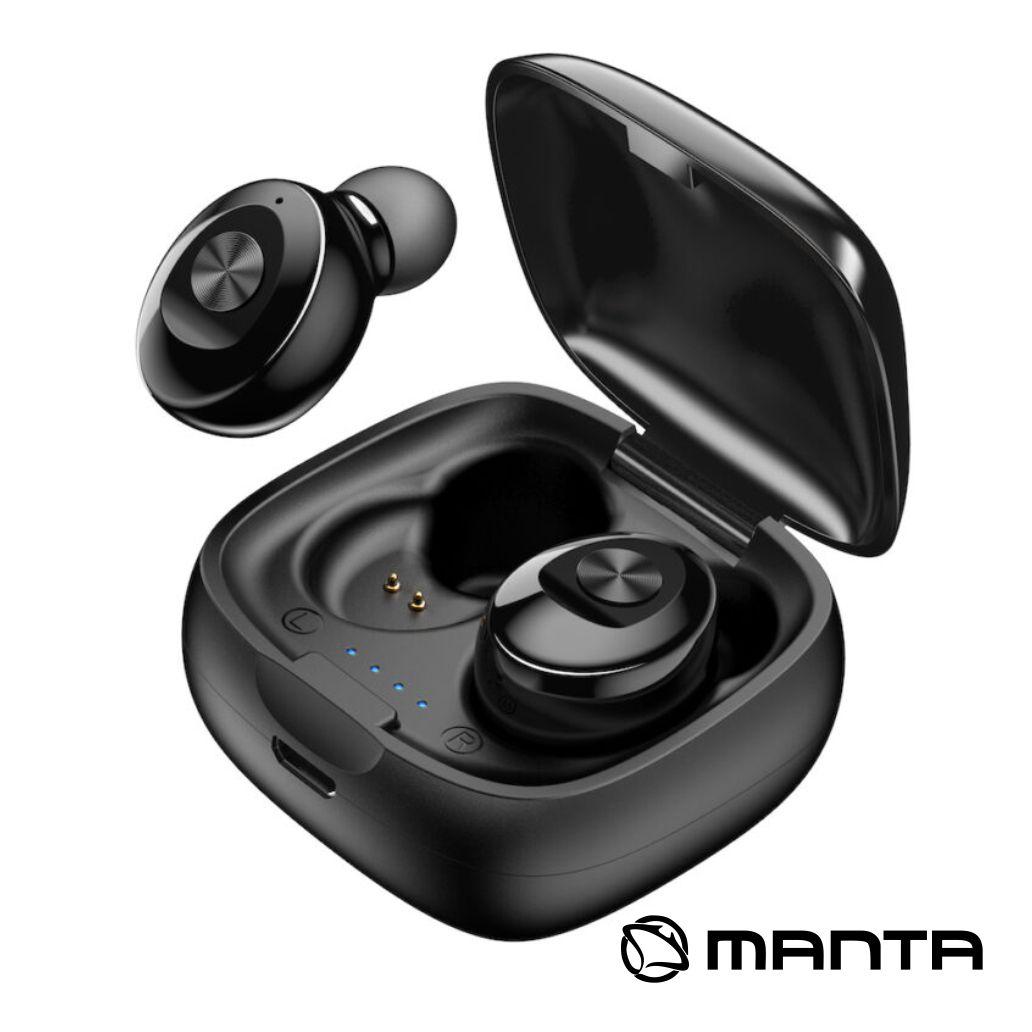 Auriculares tws Bluetooth 5.0 Preto MANTA