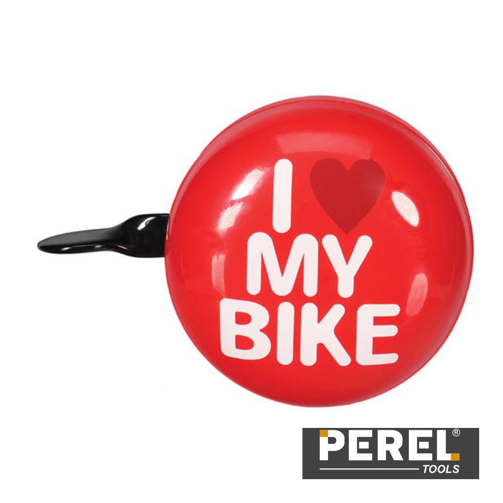 Campainha p/ Bicicleta - I love my bike - Ø 8 cm - PEREL