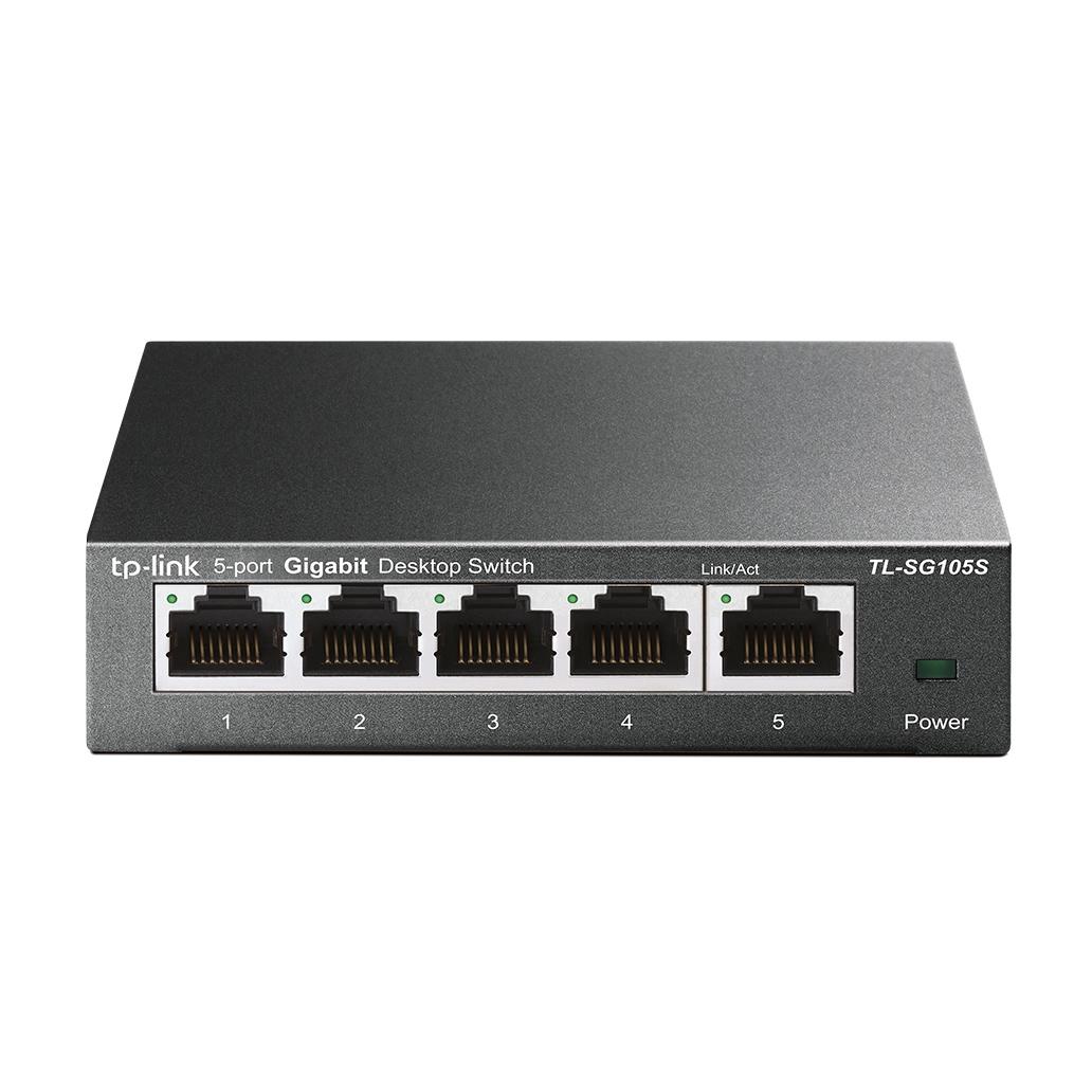 Switch Tp-Link Tl-Sg105s, Com 5 Portas Gigabit