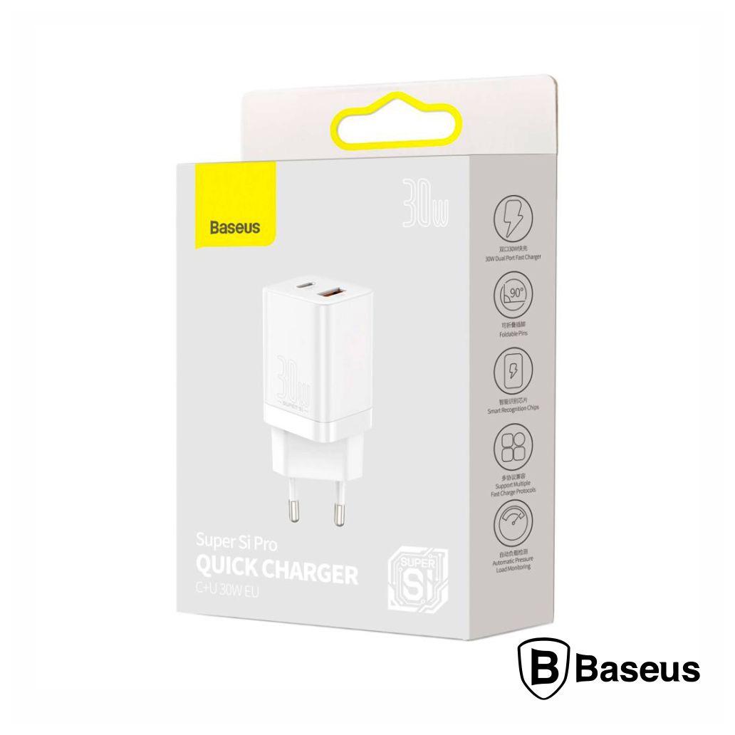 Alimentador Comutado USB-C/USB-A PD QC 3.0 30W BASEUS