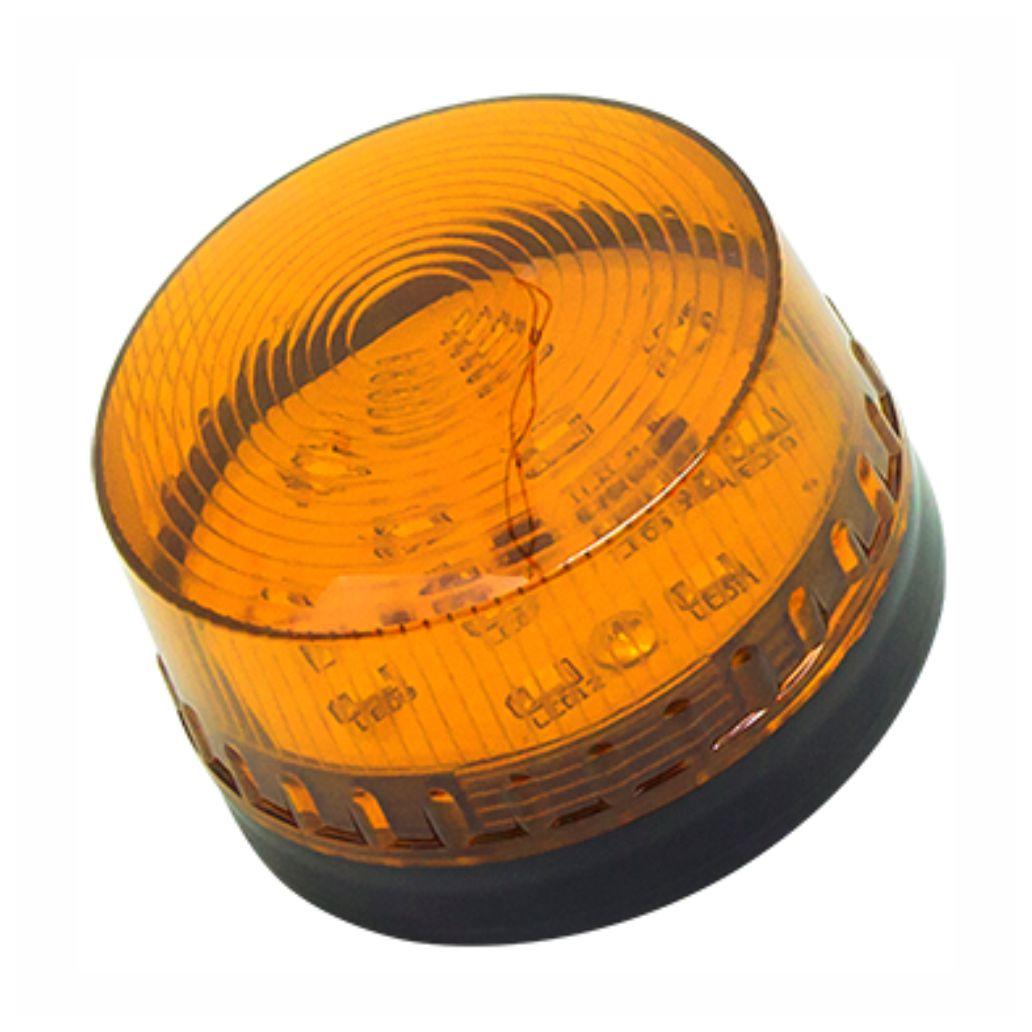 Sinalizador LED Intermitente Laranja 12V Ø72.8x63mm