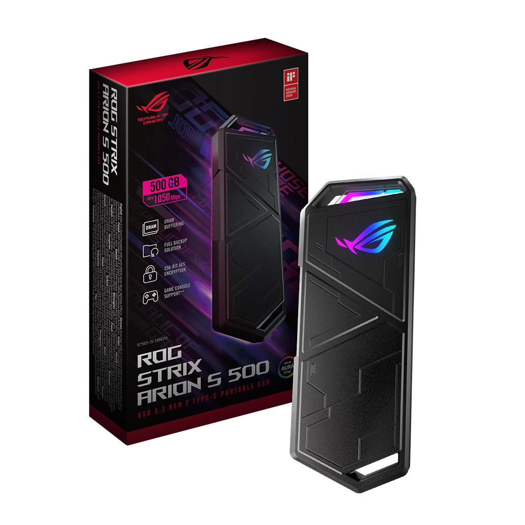 Disco SSD Externo 500GB ASUS ROG Strix Arion S500 USB 3.2 Ty