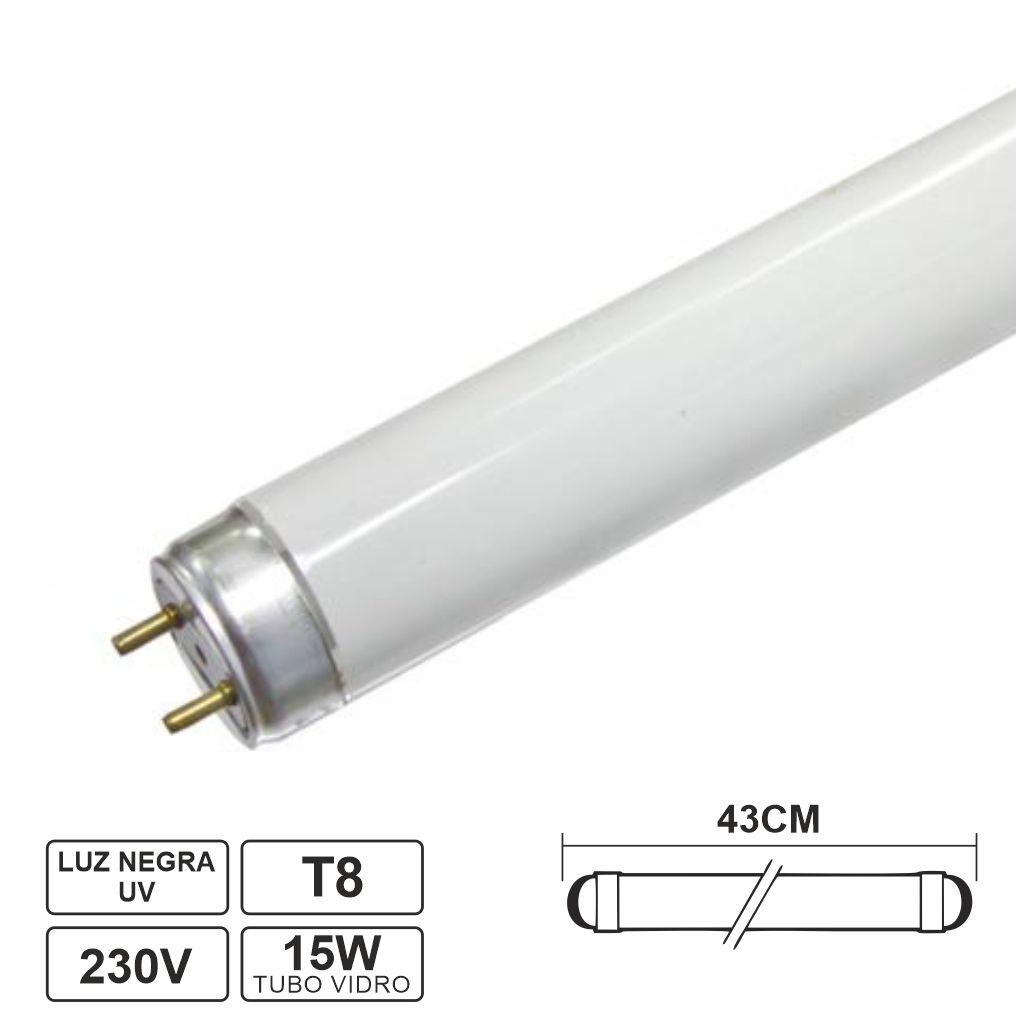 Lâmpada Tubular T8 15W 43cm Fluorescente UV P/ Matar Insetos