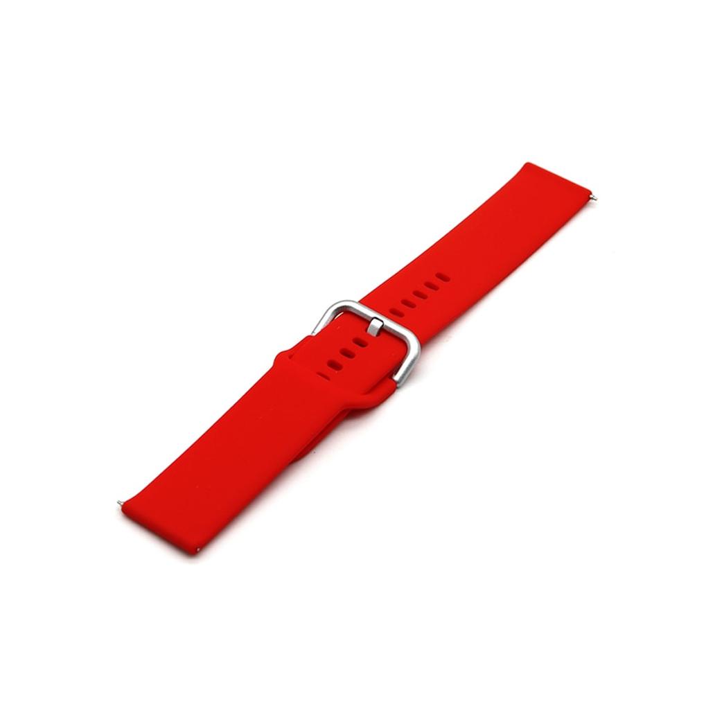 Bracelete Silicone Universal 22mm Vermelho