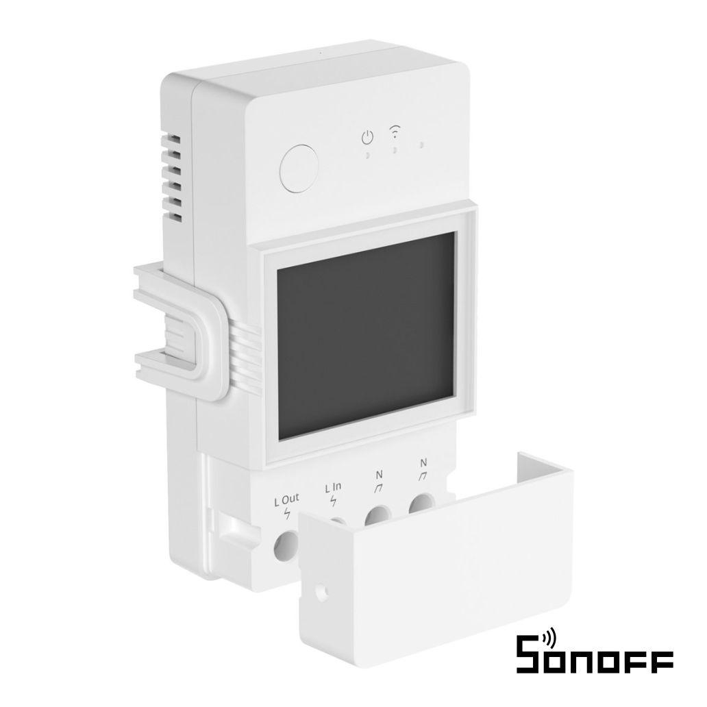 Interruptor Inteligente WiFi C/ Medição Energia 20A SONOFF