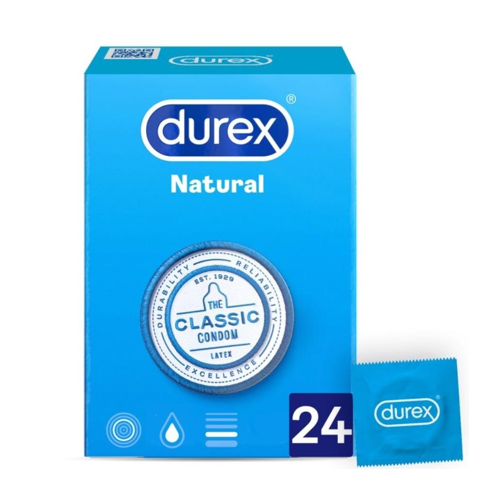 Perservativos Durex Natural Plus 24 Unidades
