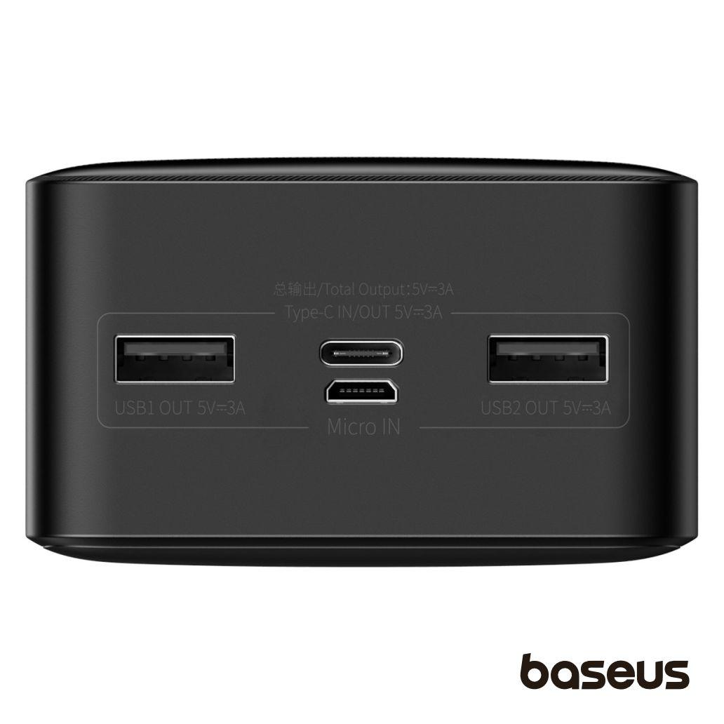 Powerbank 30000mAh PD QC 15W 4x USB Preto BASEUS