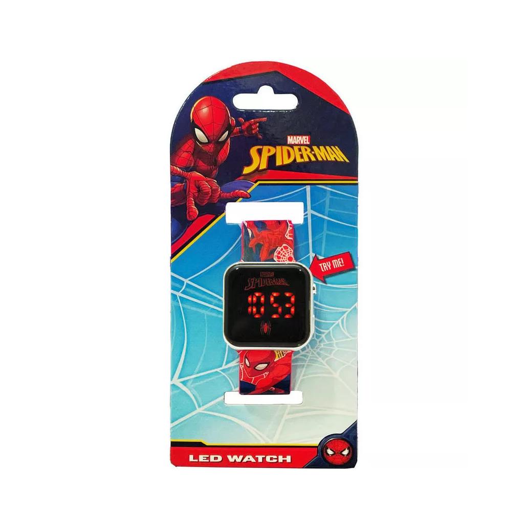 Relógio Digital Led marvel Homem Aranha Vermelho