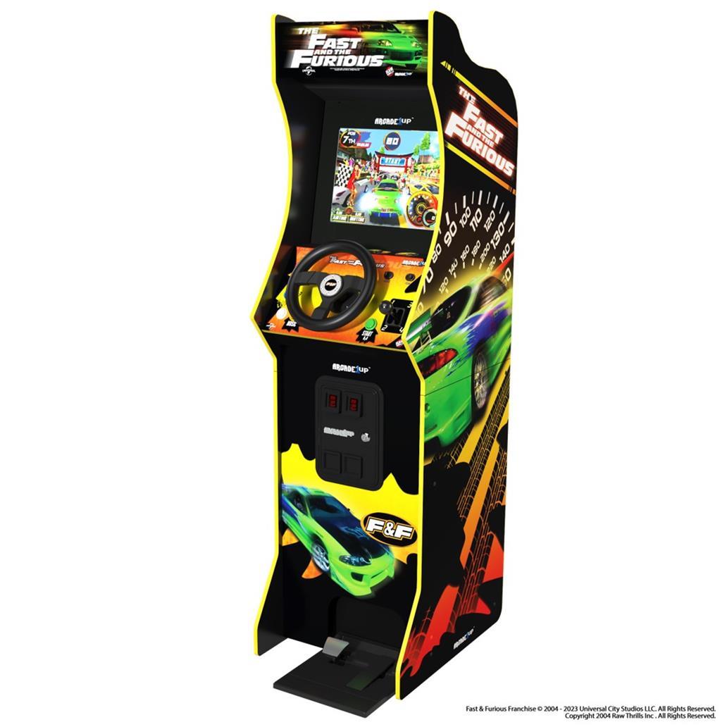 Máquina de Jogos Arcade 1UP Deluxe Racing Fast n Furious