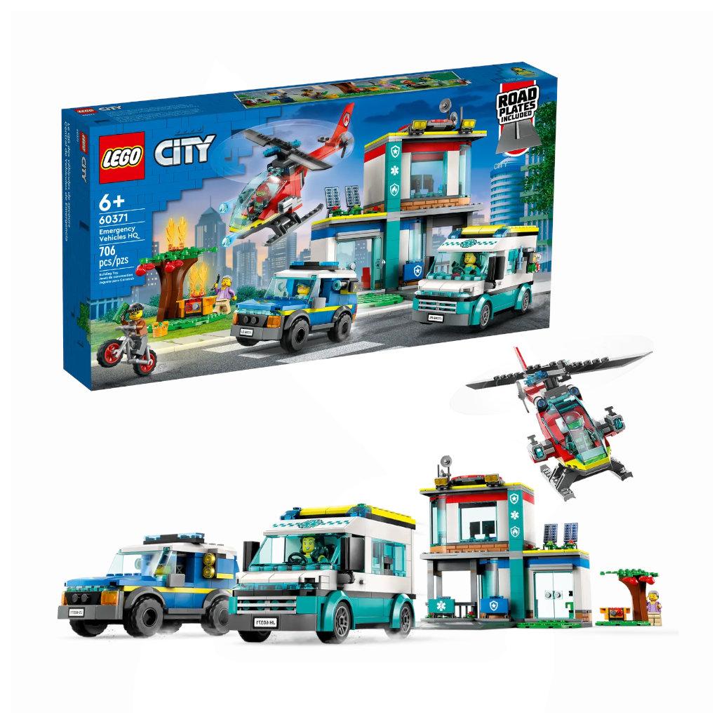 Lego Sede dos Veículos de Emergência 706pcs 6+ 60371